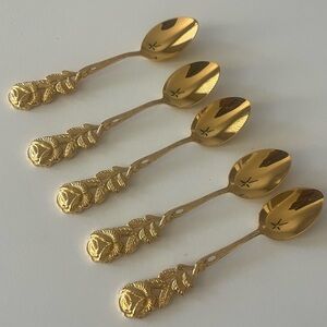 Gold Plated demitasse spoons